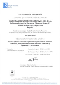 Certificados ISO 9001:2009