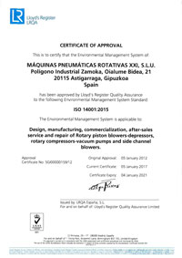 Certificados ISO 14001:2004